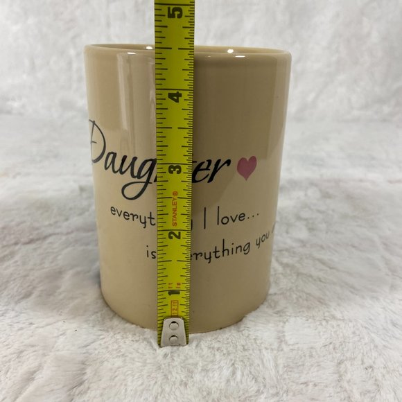 Carson Heart to Heart Mug Daughter Everything I Love Coffee Tea Cup 14oz - Picture 7 of 9